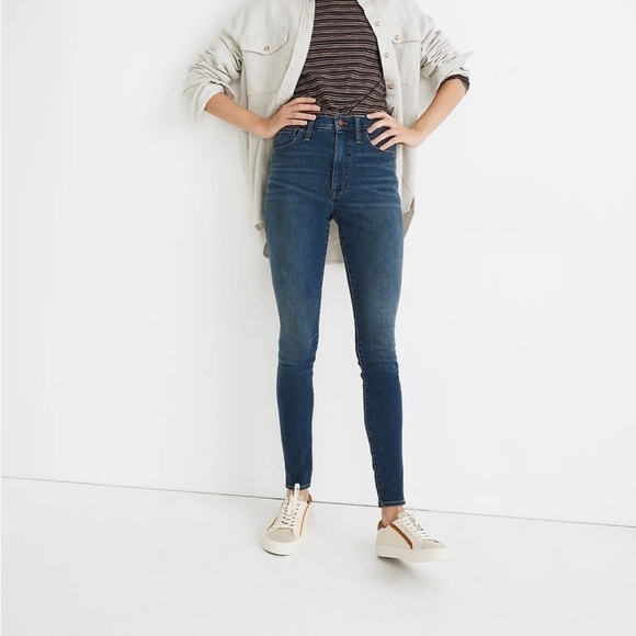 NWT Madewell 10" High-Rise Roadtripper Supersoft Jeans in Playford Wash - Picture 1 of 14